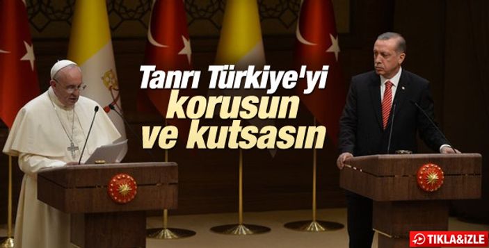 Papa Franciscus Türkiye'den ayrıldı İZLE