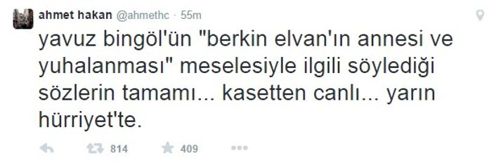Yavuz Bingöl'den Berkin Elvan açıklaması