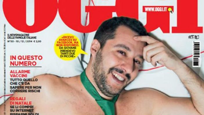 İtalya'da aşırı sağcı liderden yarı çıplak poz