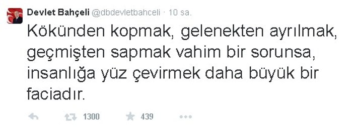 Devlet Bahçeli'den Berkin Elvan tweet'i