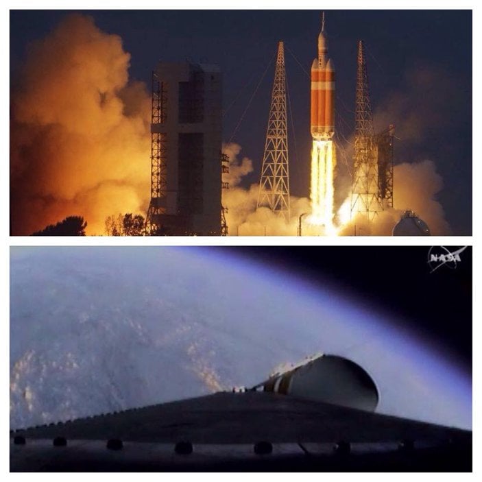 Orion uzay kapsülü fırlatıldı İZLE