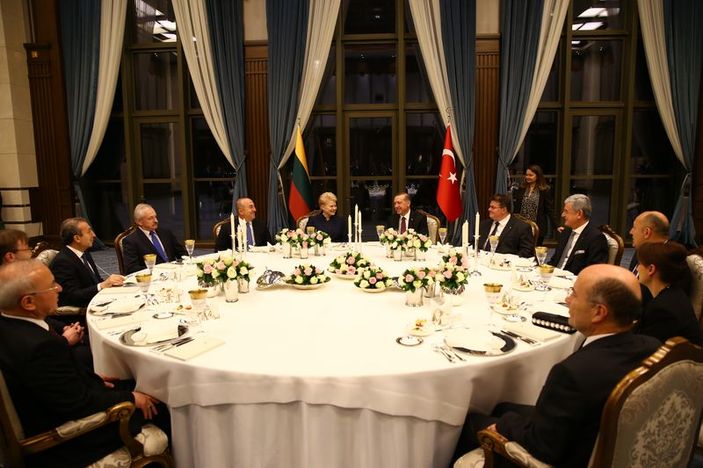 Litvanya Cumhurbaşkanı Grybauskaite Ankara'da