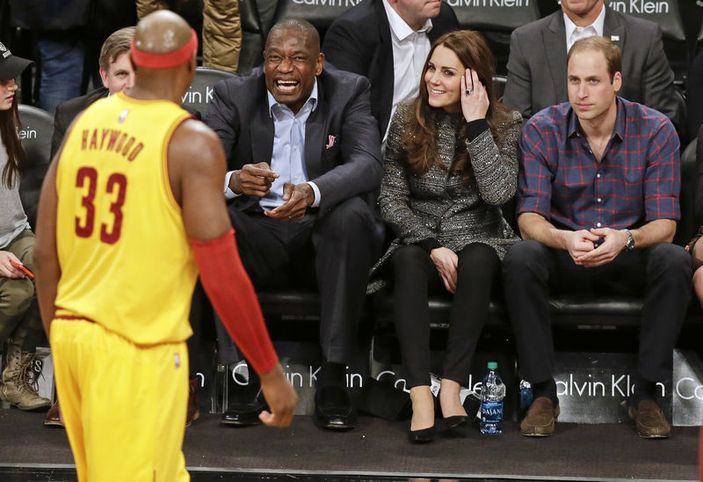 Prens William ve Kate Middleton NBA maçı izledi