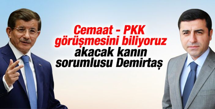 Selahattin Demirtaş'tan Davutoğlu'na yanıt