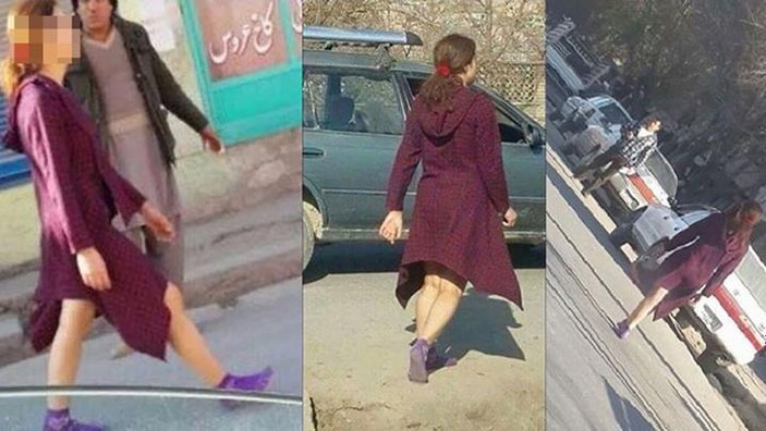 Afganistan'da bir kadın etek giyip sokağa çıktı