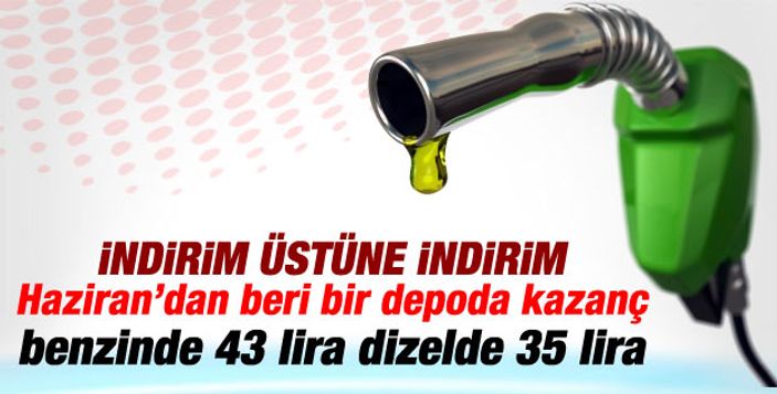 Benzin fiyatlarına yeniden indirim yapıldı
