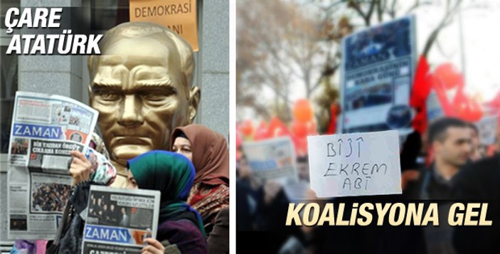 Konya'da Paralel Yapı operasyonu protesto edildi