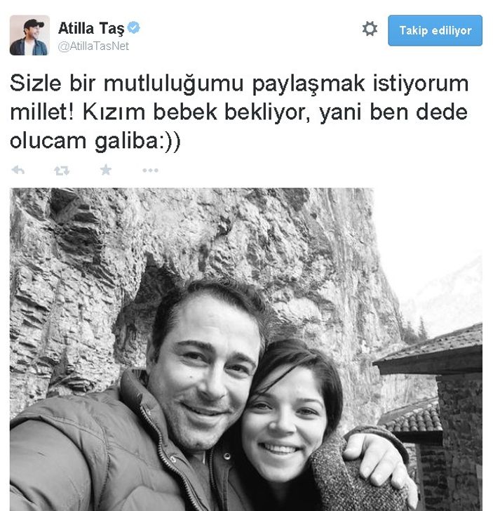 Atilla Taş torun bekliyor