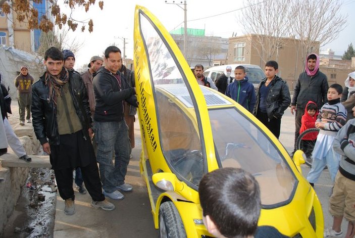 Afganistan'ın ilk elektrikli motosikleti tasarlandı