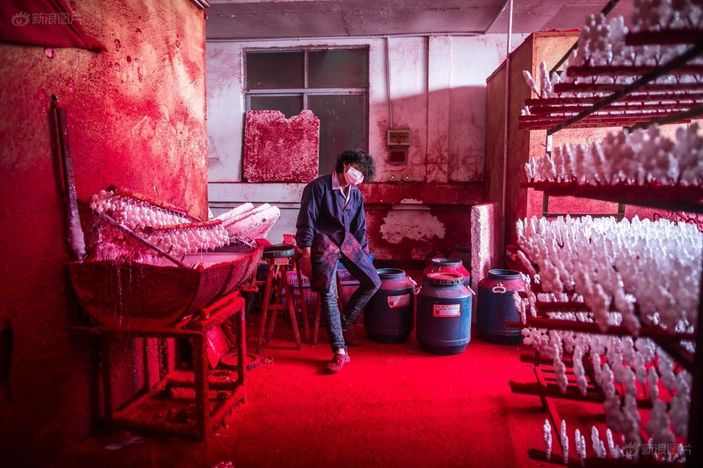 Çin'de bir Noel köyü İZLE