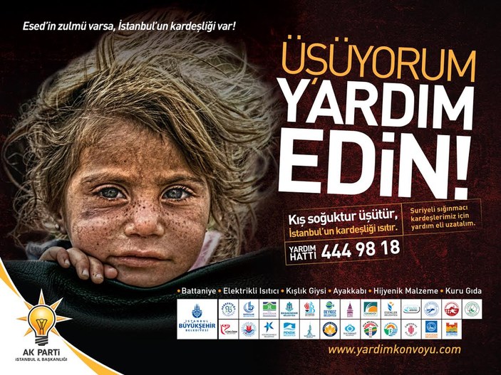 AK Parti İstanbul'dan Suriyeliler için kampanya