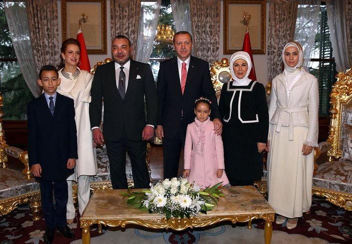 Cumhurbaşkanı Erdoğan Fas Kralı ile bir araya geldi