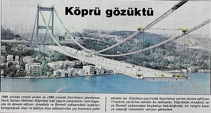 Tarihte Bugün: Fatih Sultan Mehmet Köprüsü ihale edildi