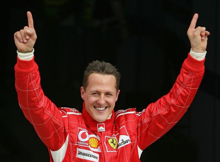 F1 efsanesi Schumacher çocuklarını görünce ağladı
