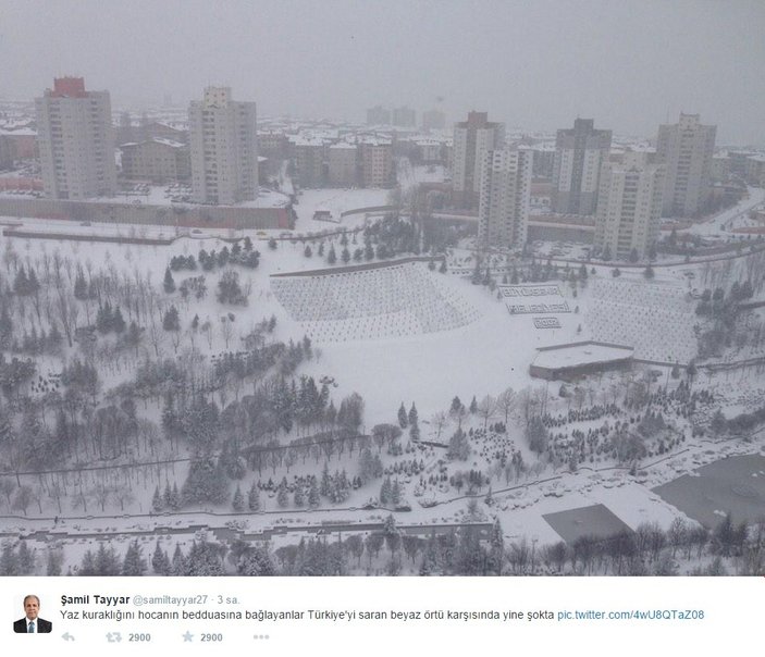 Ankara'da kar var tatil yok