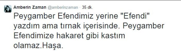 Amberin Zaman'dan tepki çeken tweet