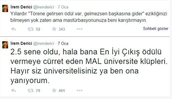 İrem Derici: Mastürbasyonunuza beni karıştırmayın