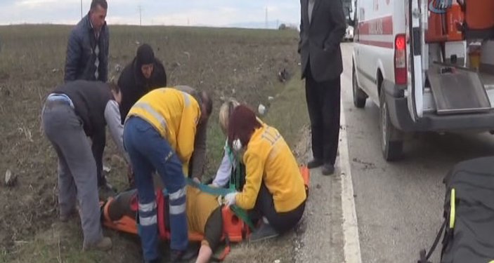 Edirne'de kaza yapan Ak Partili yönetici ağır yaralandı