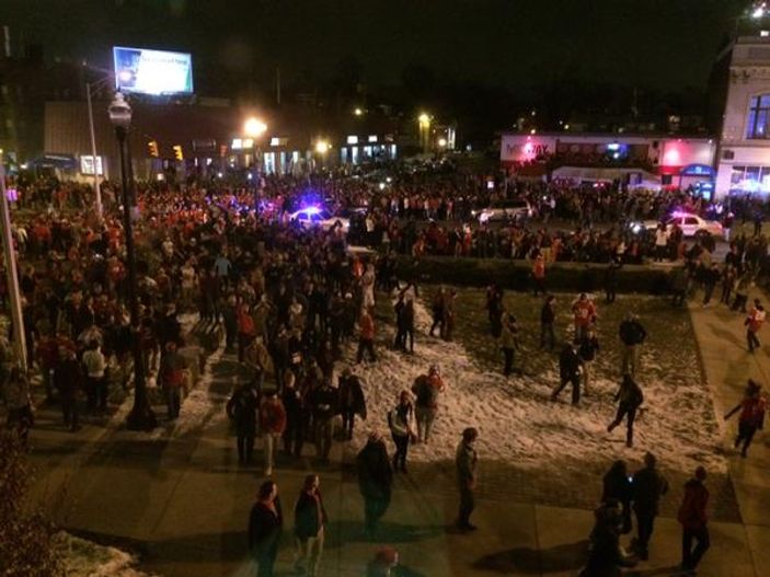 Amerika'da taraftara biber gazlı müdahale İZLE