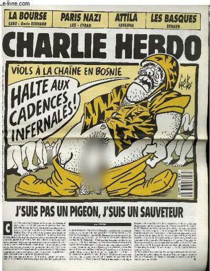 Charlie Hebdo Bosna katliamını mizah malzemesi yapmıştı