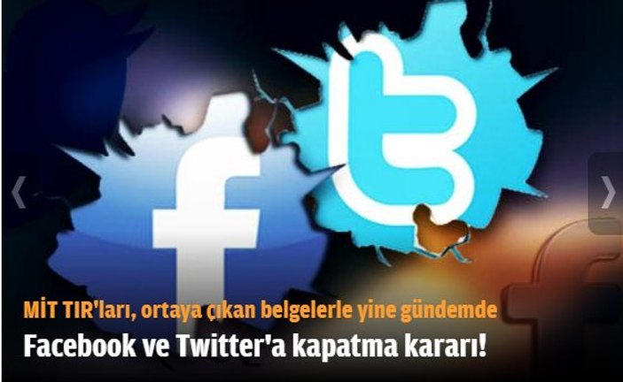 Hürriyet'in Twitter'a kapatma kararı yalanı