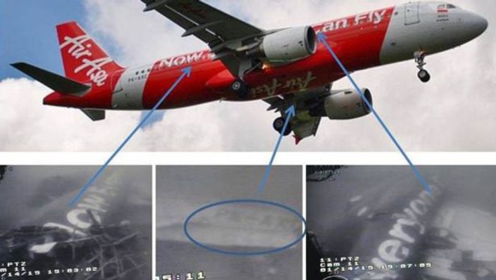 Endonezya'da düşen AirAsia uçağının gövdesi bulundu