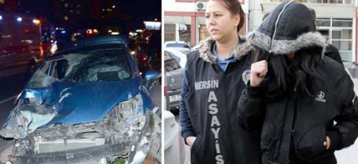 Ehliyetsiz ve alkollü kadın sürücü yayalara çarptı: 2 ölü