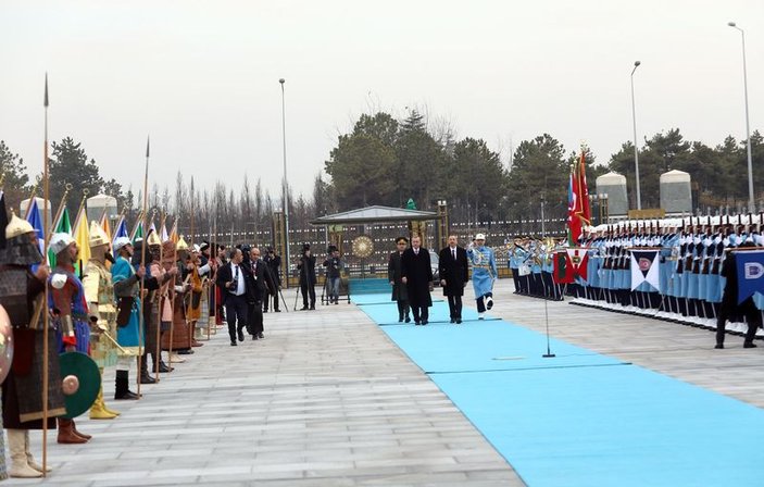 Cumhurbaşkanı Erdoğan Aliyev'i ağırladı İZLE