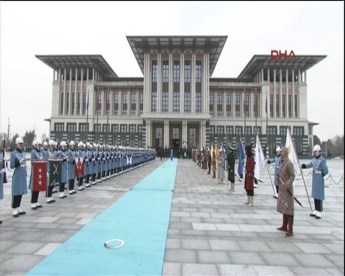 Cumhurbaşkanı Erdoğan Aliyev'i ağırladı İZLE