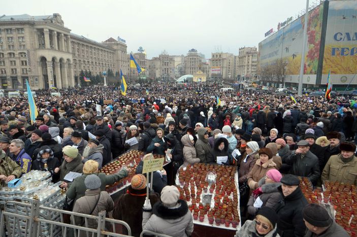 Ukrayna'da barış yürüyüşü yapıldı