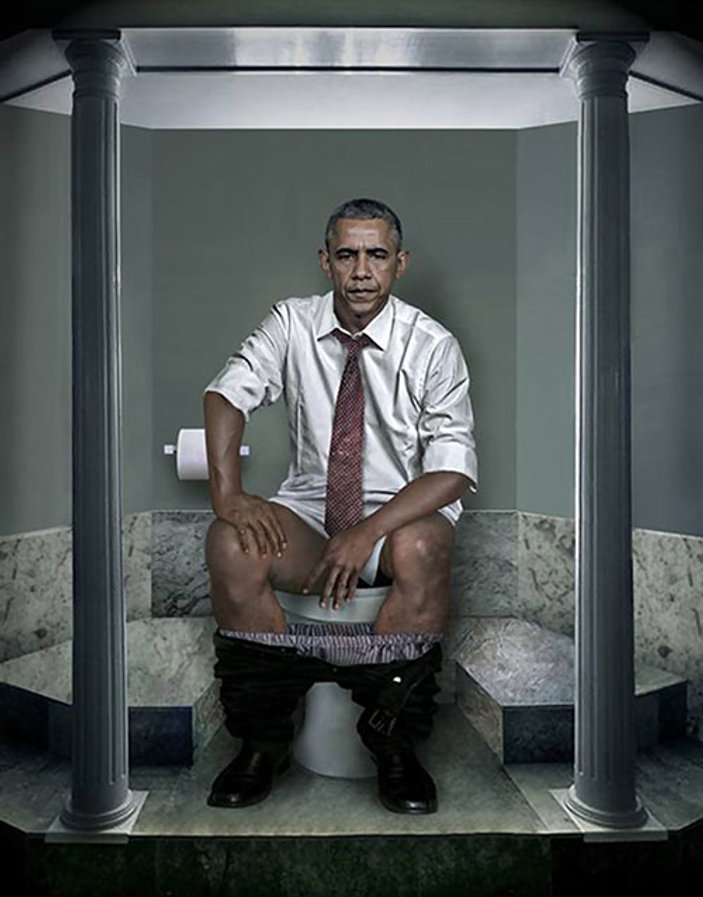 Dünya liderleri klozette otururken resmedildi