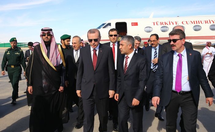 Cumhurbaşkanı Erdoğan Suudi Arabistan'a gitti