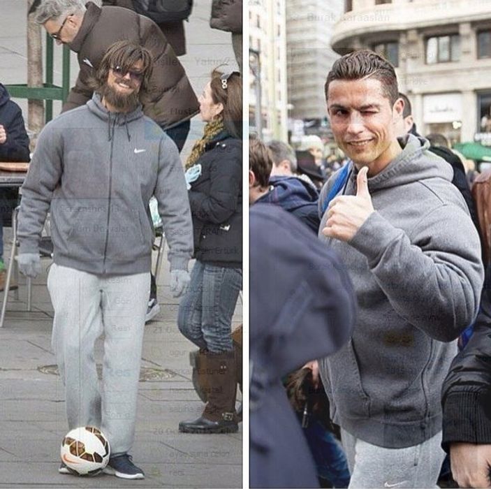 Cristiano Ronaldo'nun sokak tarzı