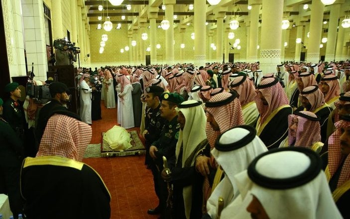 Kral Abdullah'ın cenaze töreni