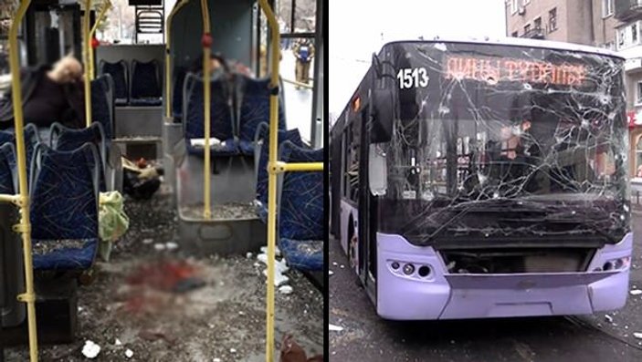 Ukrayna'ya otobüs durağına bombalı saldırı
