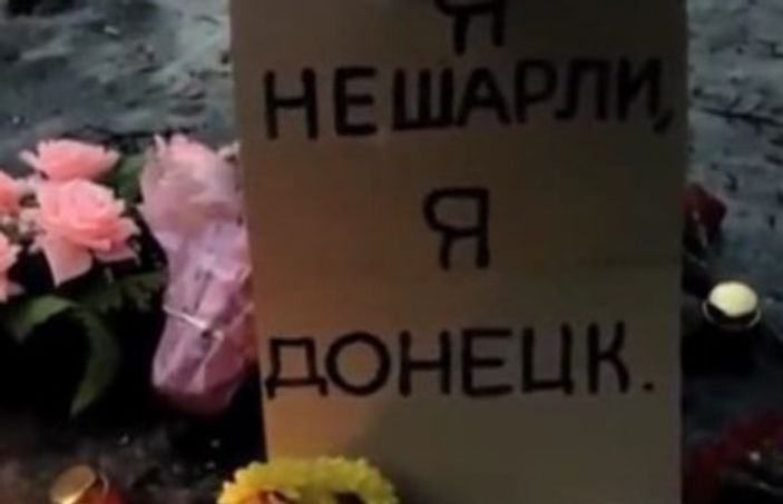 Donetsk'te yaşayanlar ben Charlie değilim dedi