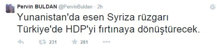 Demirtaş'tan Tsipras'a tebrik tweet'i