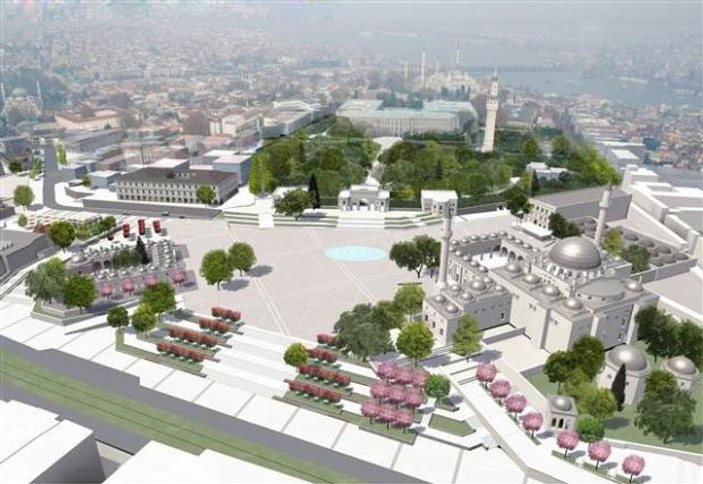 İstanbul'da tarihi Beyazıt Meydanı yenileniyor