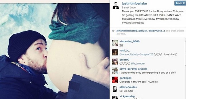 Justin Timberlake'ten bebek müjdesi