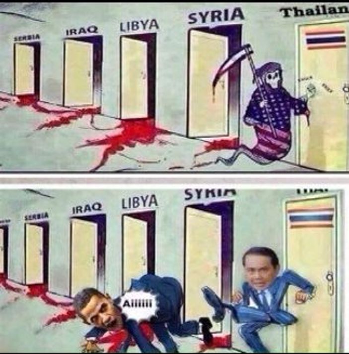 Tayland'dan Obama'lı karikatür