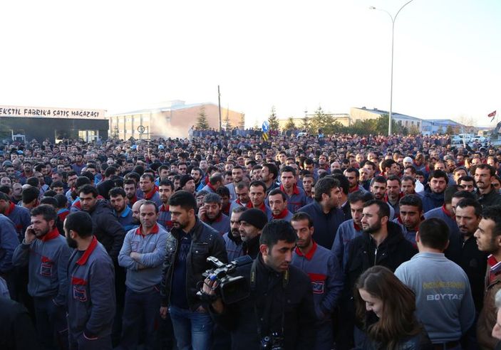 Boydak Holding işçileri eylemde