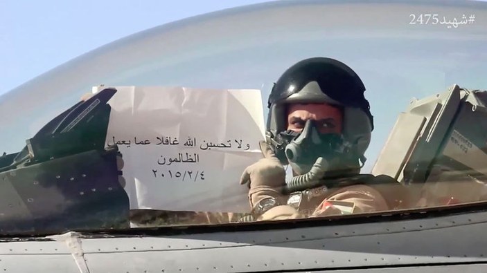 Ürdün intikam mesajı yazdığı bombalarla IŞİD'i vurdu