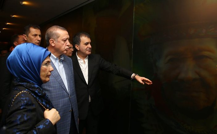 Cumhurbaşkanı Erdoğan Kolombiya'da müze gezdi