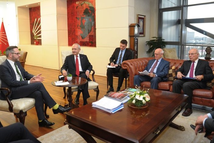 Alman Bakan Michael Roth Kılıçdaroğlu'nu ziyaret etti