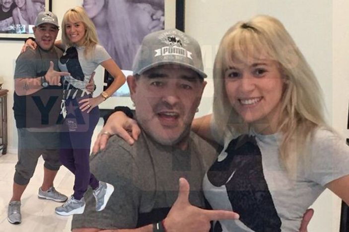Maradona 24'lük sevgilisi için estetik yaptırdı