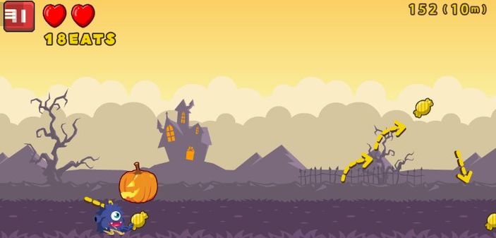 Tatlı canavar ile koşu yapın