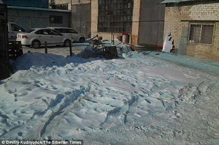 Rusya'da mavi kar yağdı