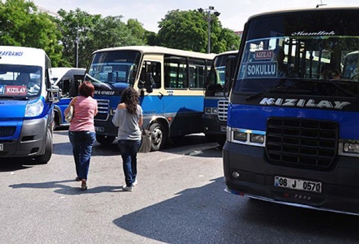 Ankara'daki minibüslere kameralı takip sistemi