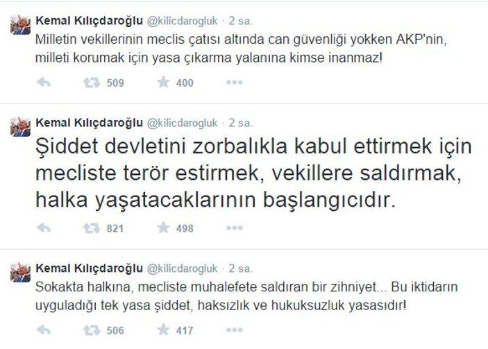 Kılıçdaroğlu Meclis'teki kavga hakkında konuştu
