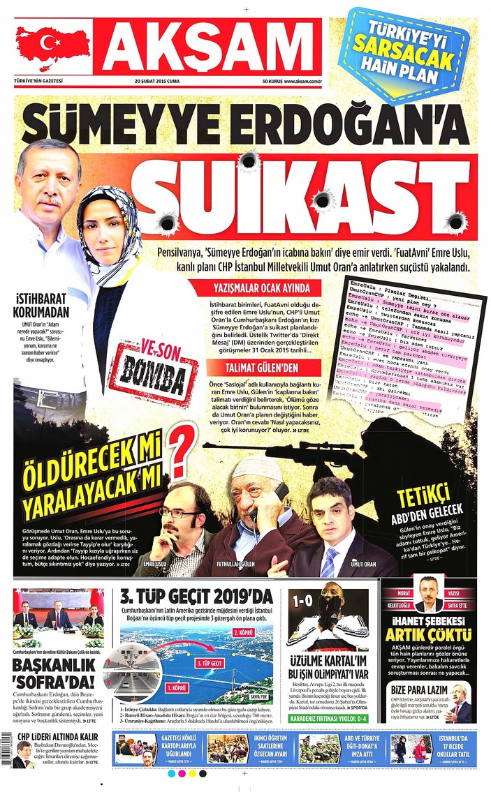 Sümeyye Erdoğan'a suikast iddiasına soruşturma